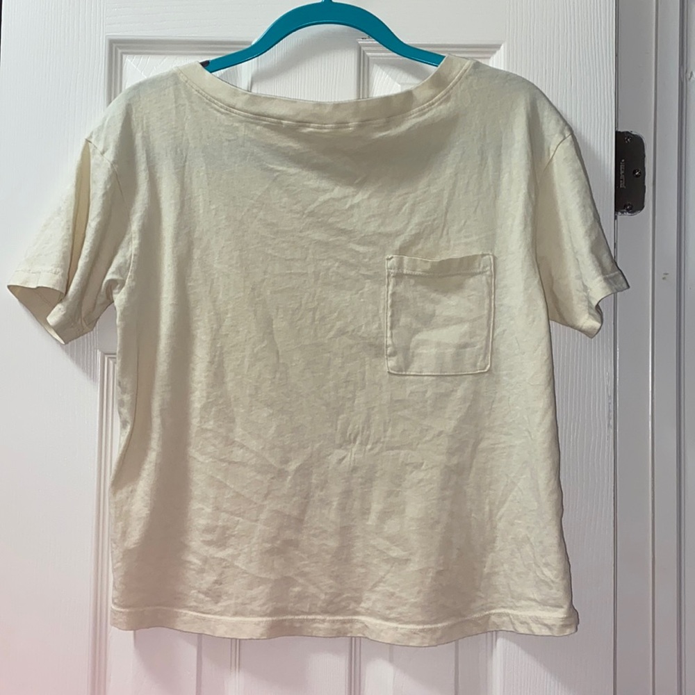 Anthropologie Boat Neck Pocket Tee